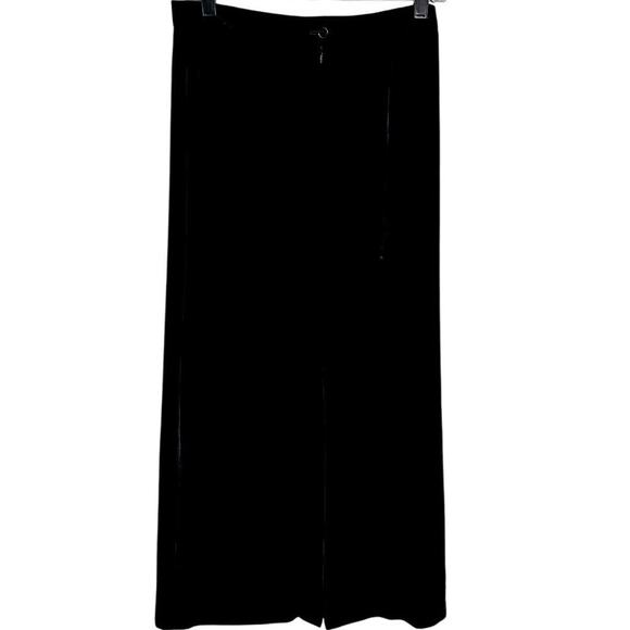 Vintage Ann Taylor Silk Blend Black Velvet Maxi Skirt Size 6 Whimsigoth Vamp Emo - Picture 2 of 4